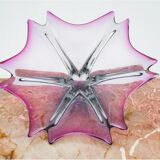 Violet platter, Czech glass, 1970s