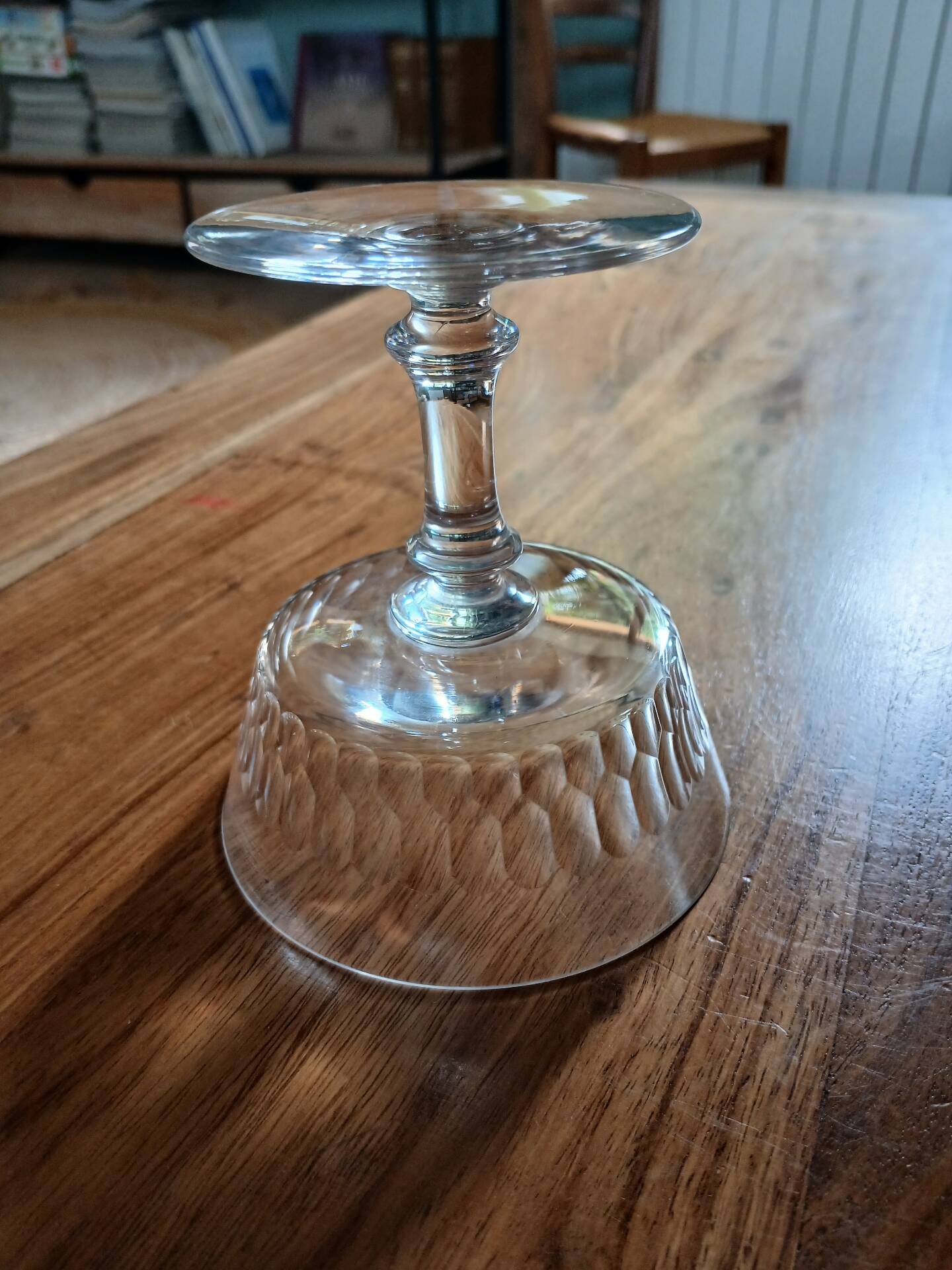 6 coupes à champagne anciennes en cristal