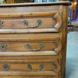 Commode 3 tiroirs en merisier du xvii ème siecle