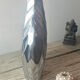 Brushed aluminium vase