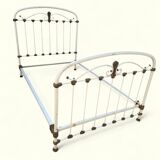 Antique wrought iron bed from the 1900s