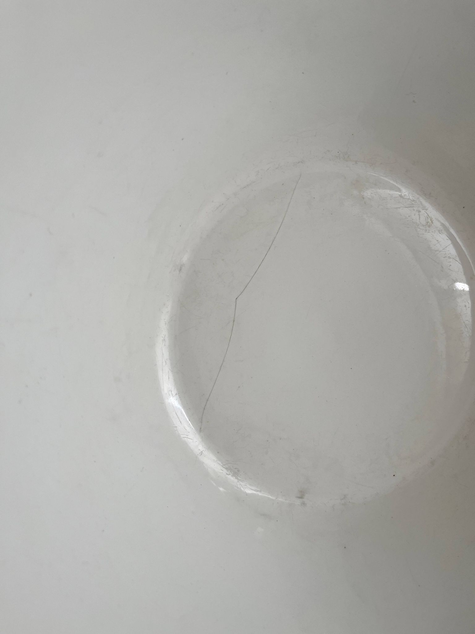 White ironstone salad bowl from Creil and Montereau, Lebeuf Milliet
