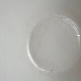 White iron earth salad bowl Creil and Montereau Lebeuf Milliet