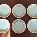 Platter and 11 dessert plates in Chapus Frères Limoges porcelain
