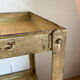 Beige metal shelf