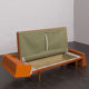 Svane daybed by Igmar Relling in original dark orange wool upholstery, Norway 1970s