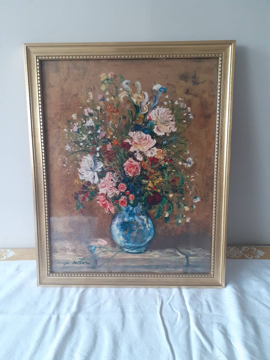 Bouquet of flowers painting by Serge Belloni