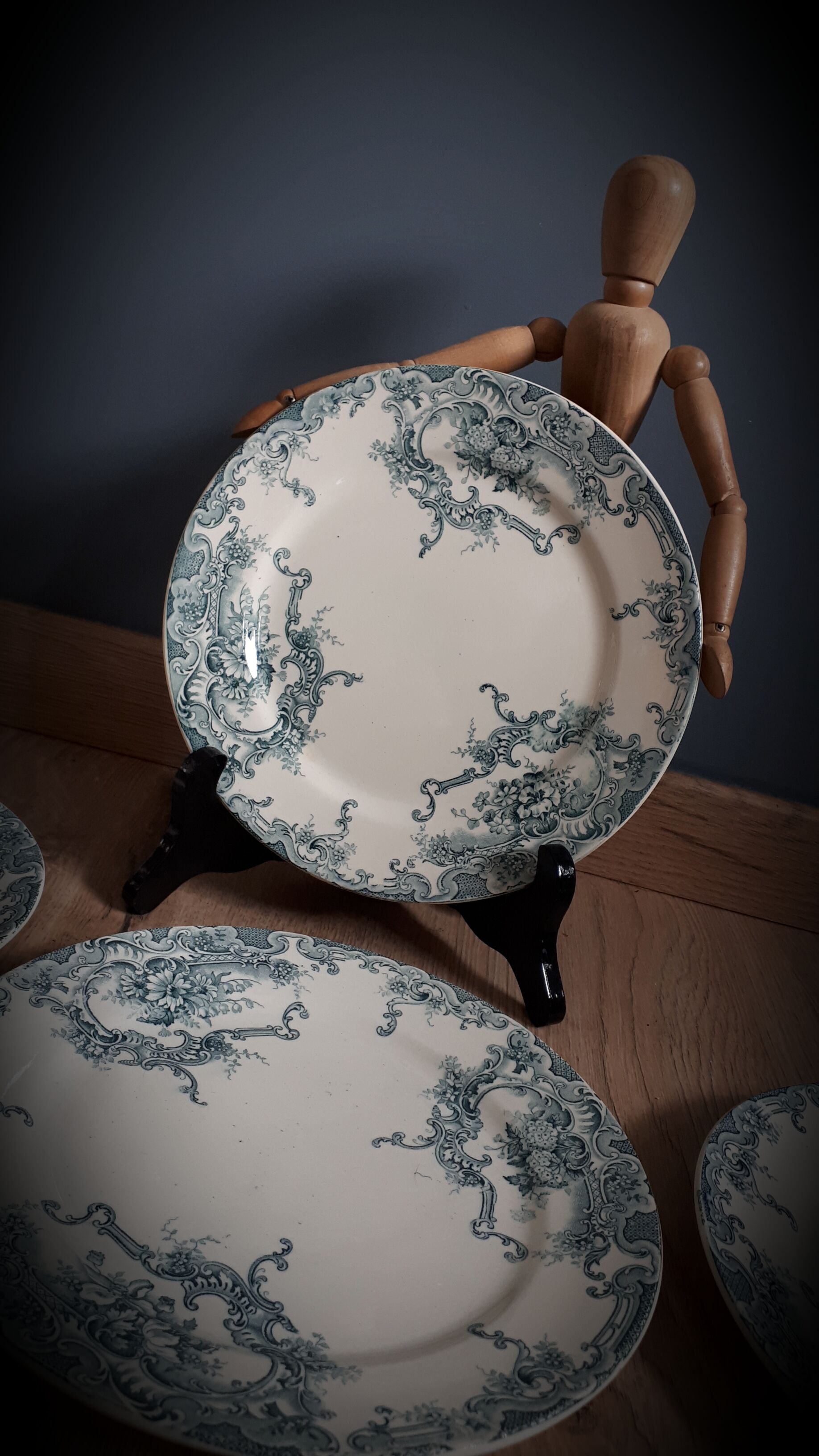 Set of 6 plates dessert Dauphin 1920