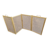 Brass fire screen