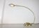 Vintage golden arc table lamp from meblo, 80s