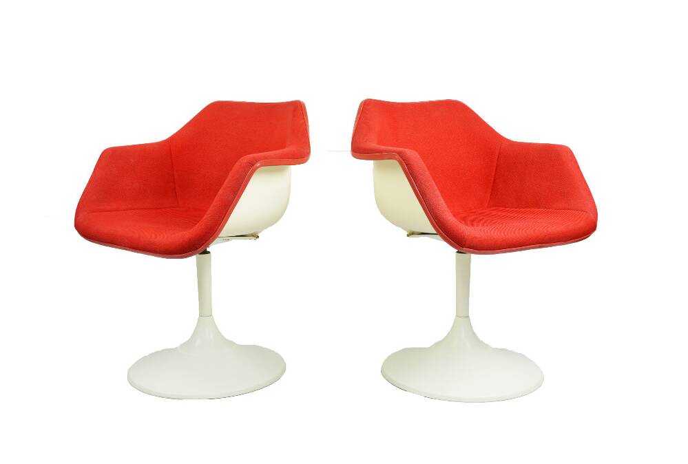 Paire de chaises conçues par R. Day pour Overman, Suède, années 1960.