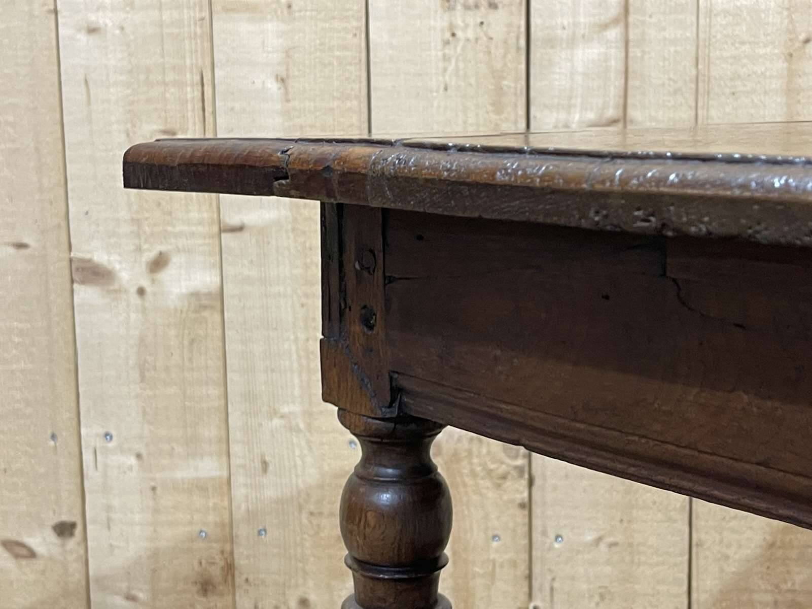 19th century oak side table