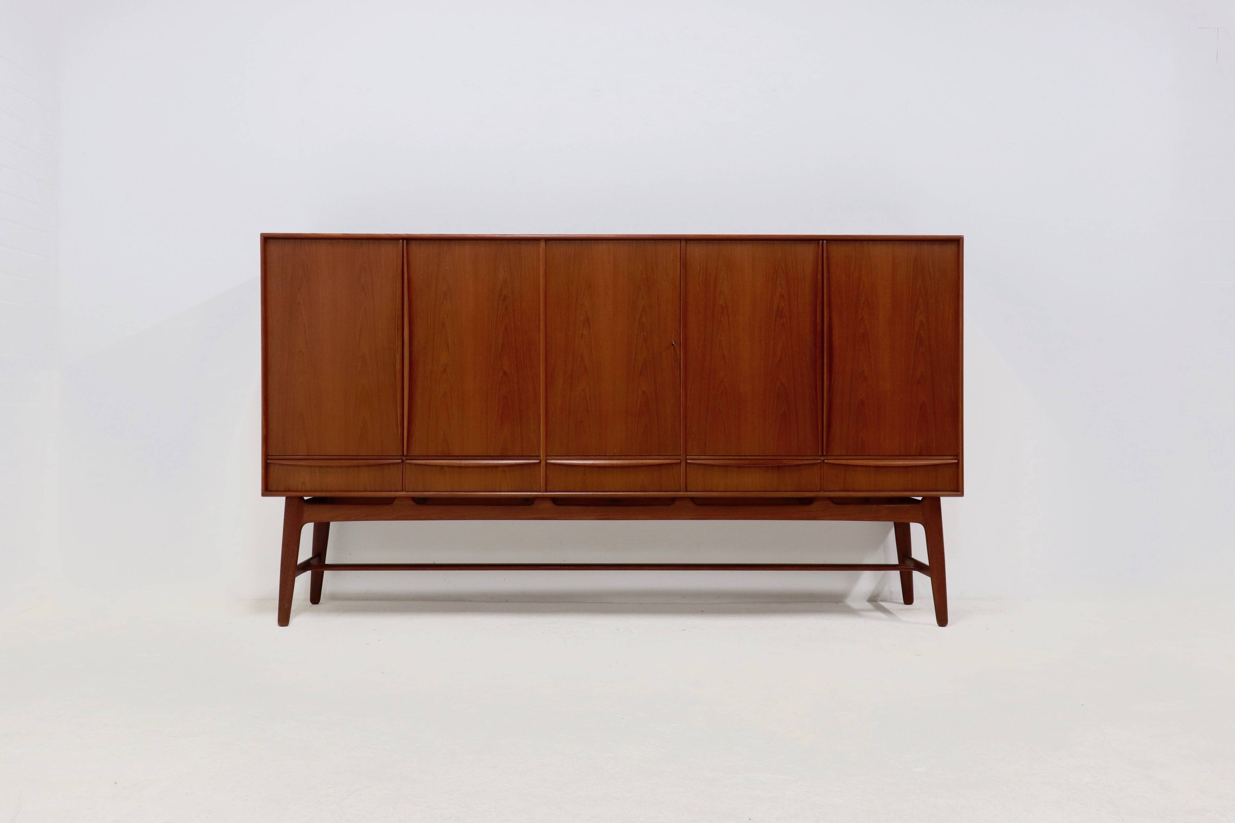 Teak Highboard by Svend Aage Madsen for K. Knudsen & Søn 1950s