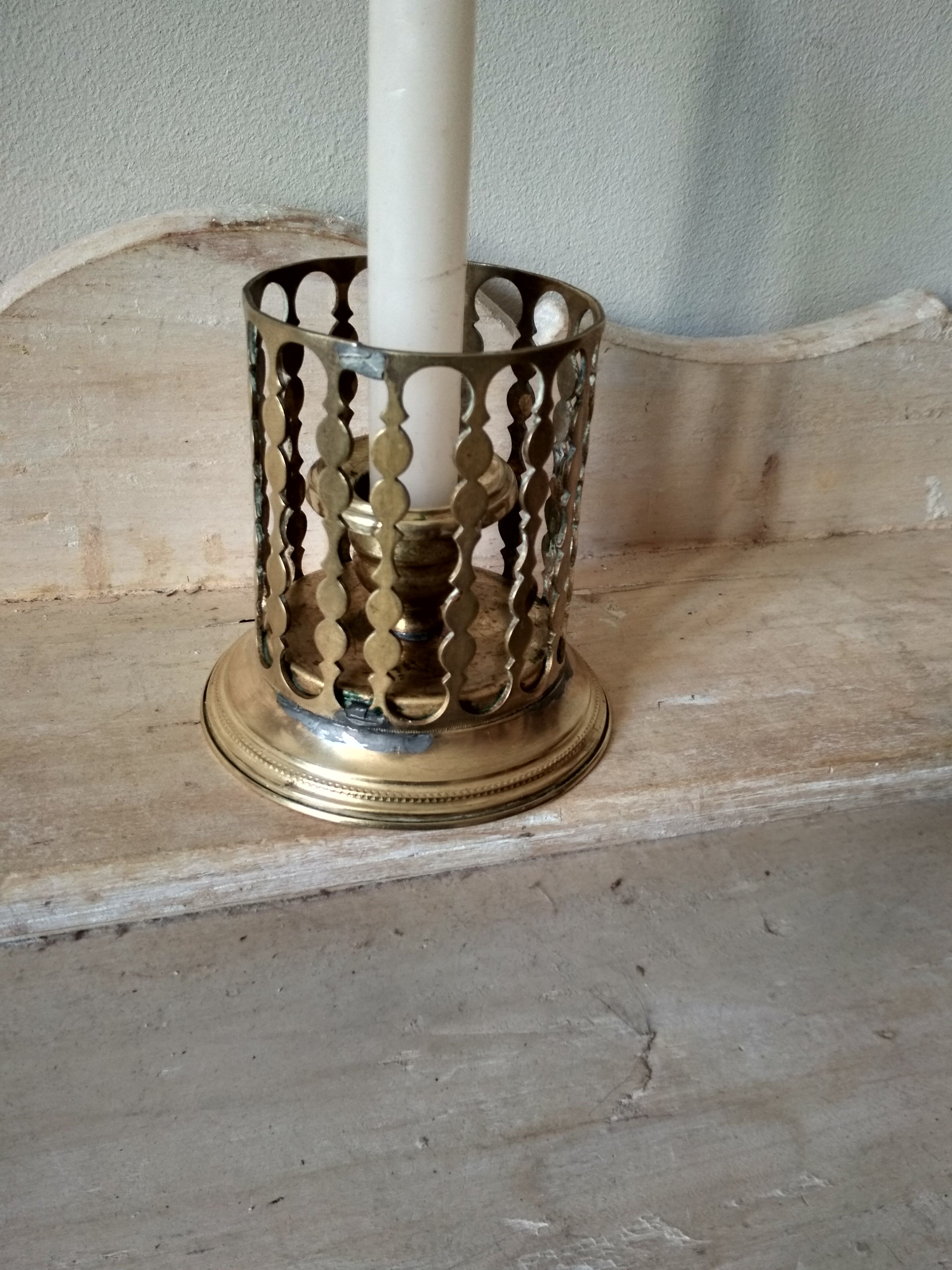 Brass candle holder