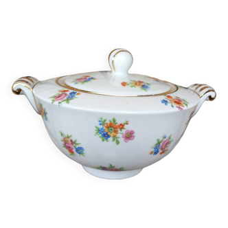 Antique sugar bowl in Limoges porcelain