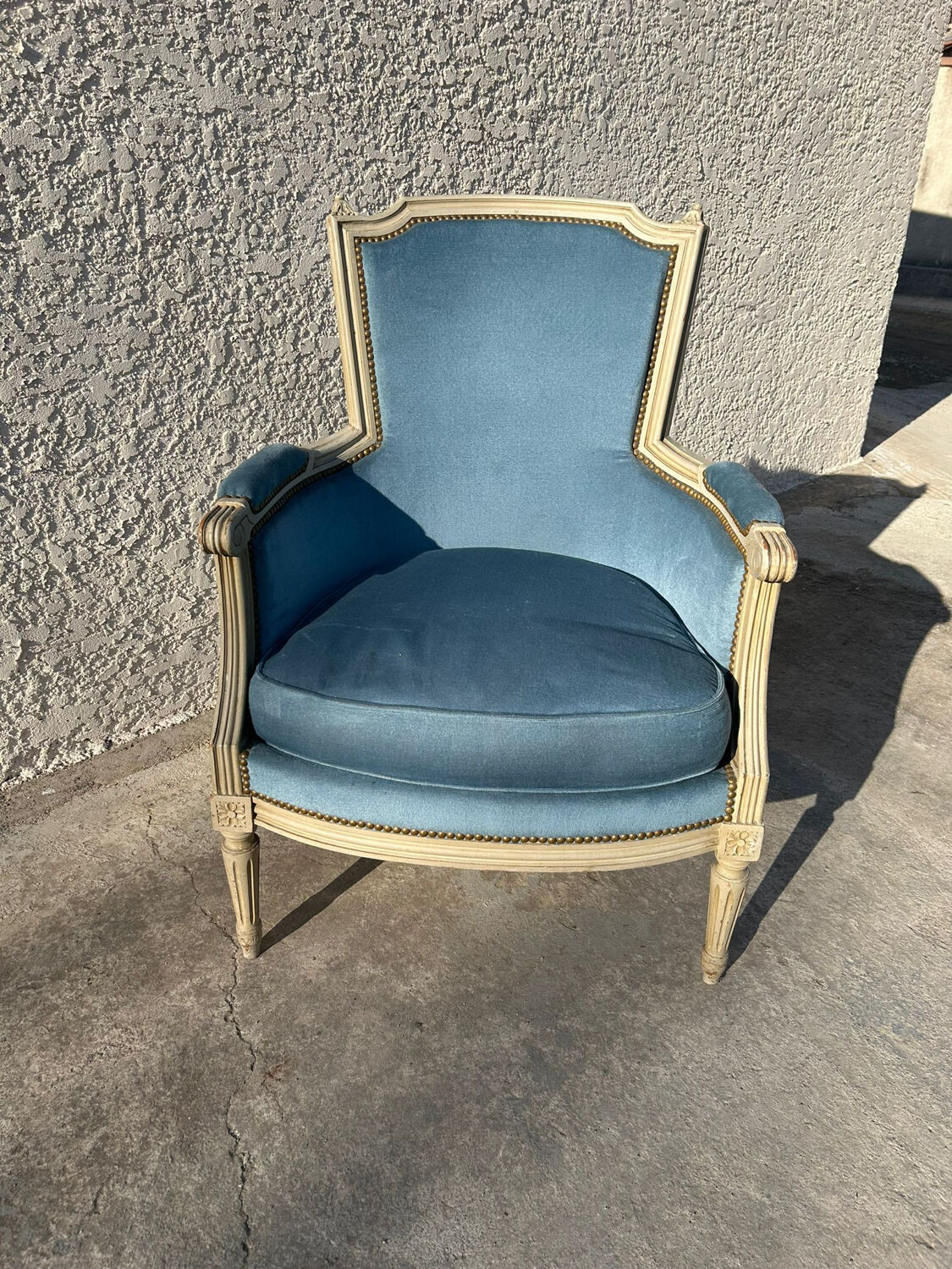 Fauteuil style bergère