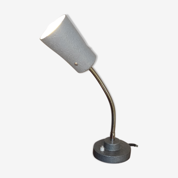 desk lamp, 1960 grey, granite paint