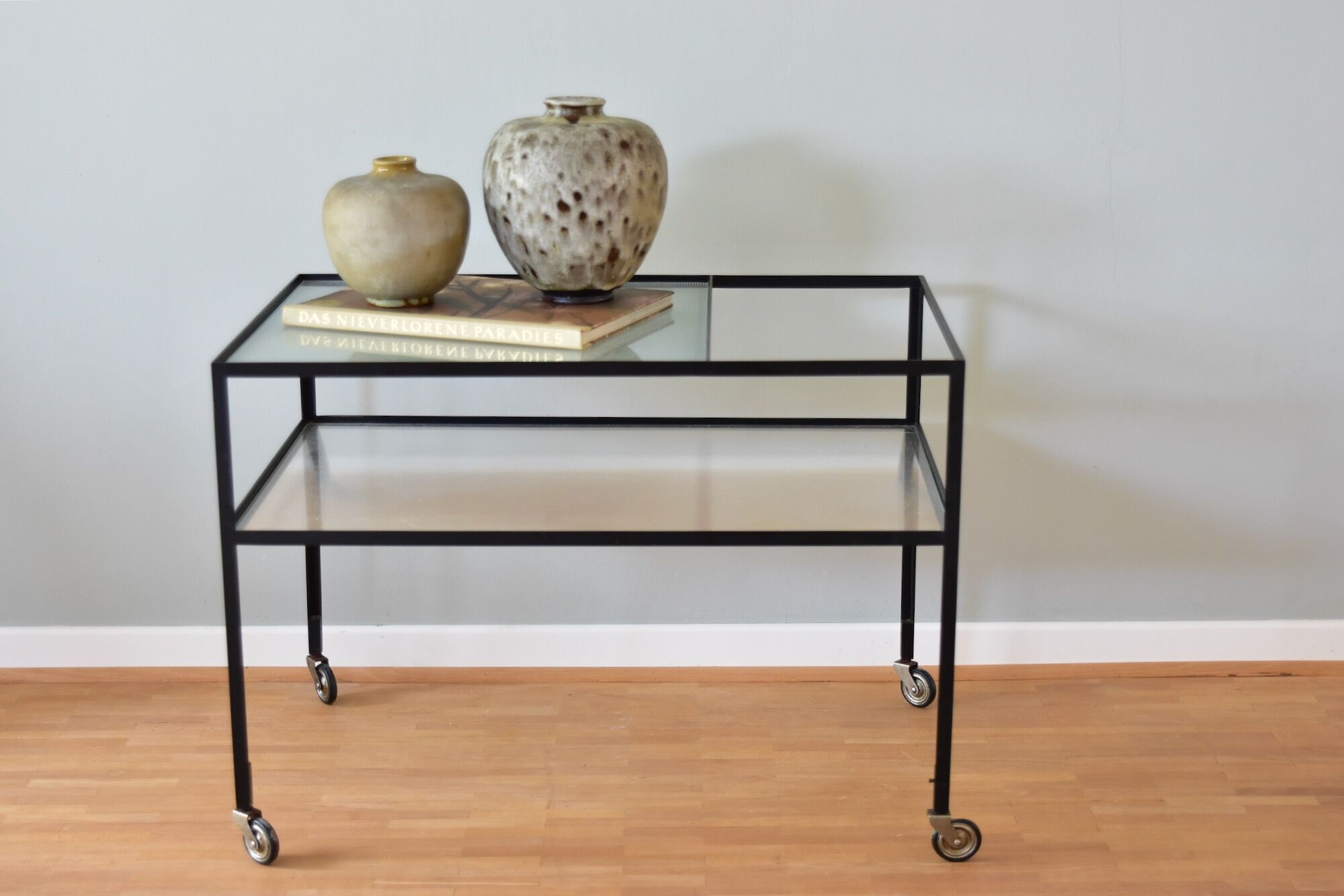 1960s Herbert Hirche serving trolley / bar cart Christian Holzäpfel KG Germany