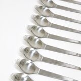 3 sets of Amboss Party Palette & spork, plate & spoon & fork, Austria, 1970s