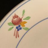 6 Gien dessert plates, Nice model, 1950