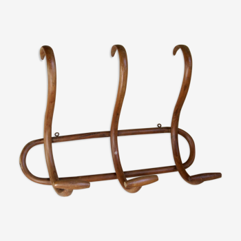 Turned wooden coat hanger early 20th century