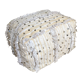 Moroccan pouf fabrics white and sequins