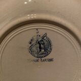 Saint Amand and Hamage 13 hollow plates Marie Louise