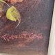 Pair of oils on canvas signed by Robert Cox, floral still lifes.