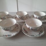 Set of 5 old cups Villeroy & Boch