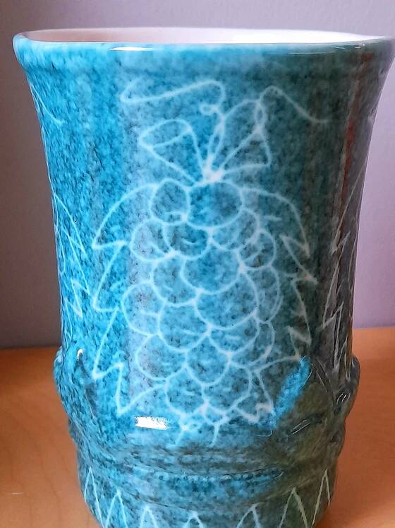 Ceramic glasses for orangeade J. Sagan, Vallauris
