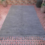 United gray carpet Beni Ouarain woollen Moroccan Berber 288 x 195 cm