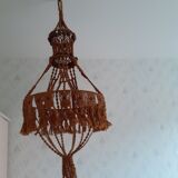 Vintage suspension in macramé