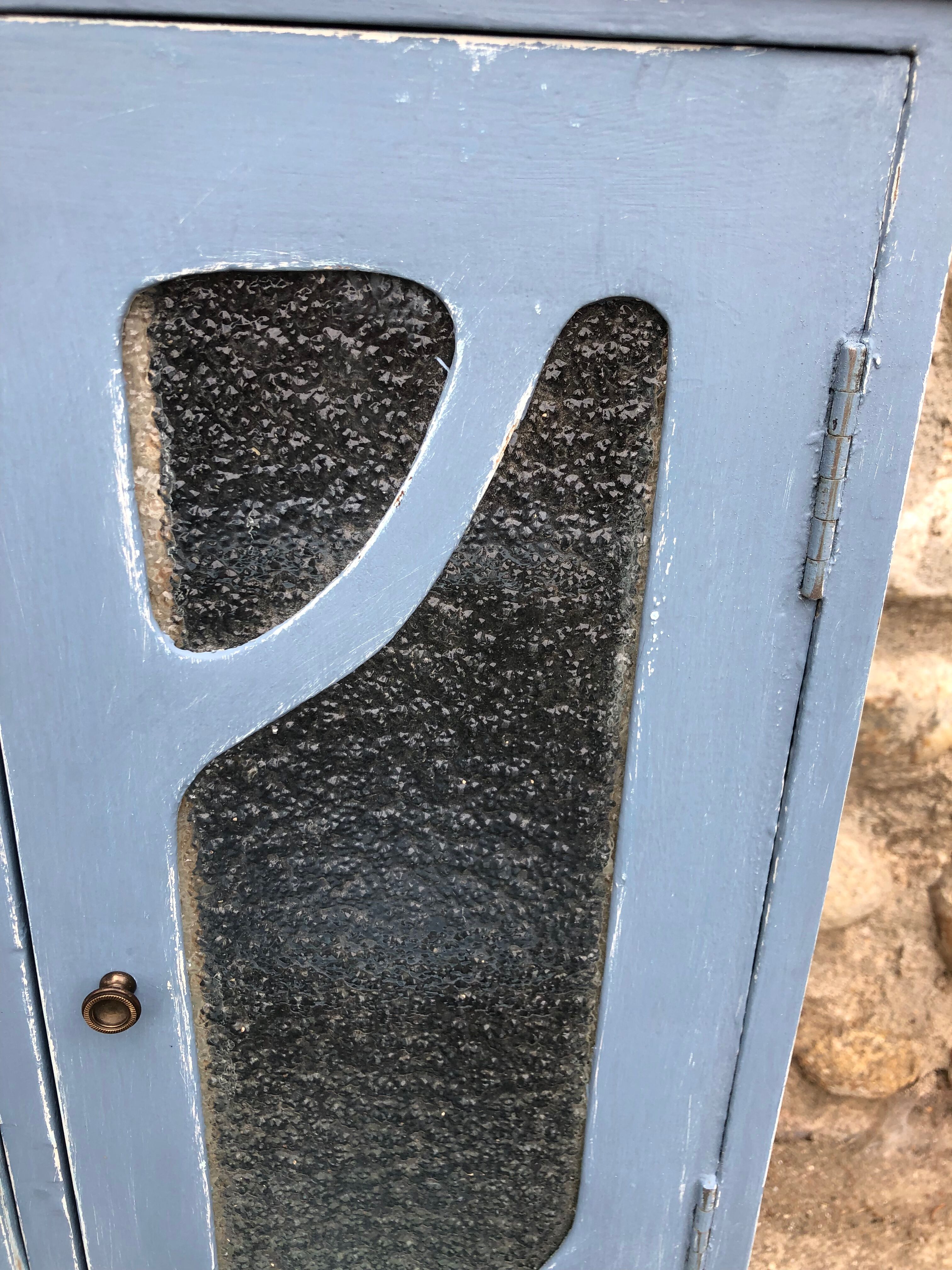 Pastel patinated medicine cabinet