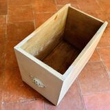 Solid wood sideboard with drawers.
