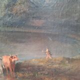 Peinture à l'huile de paysage français du XIXe siècle