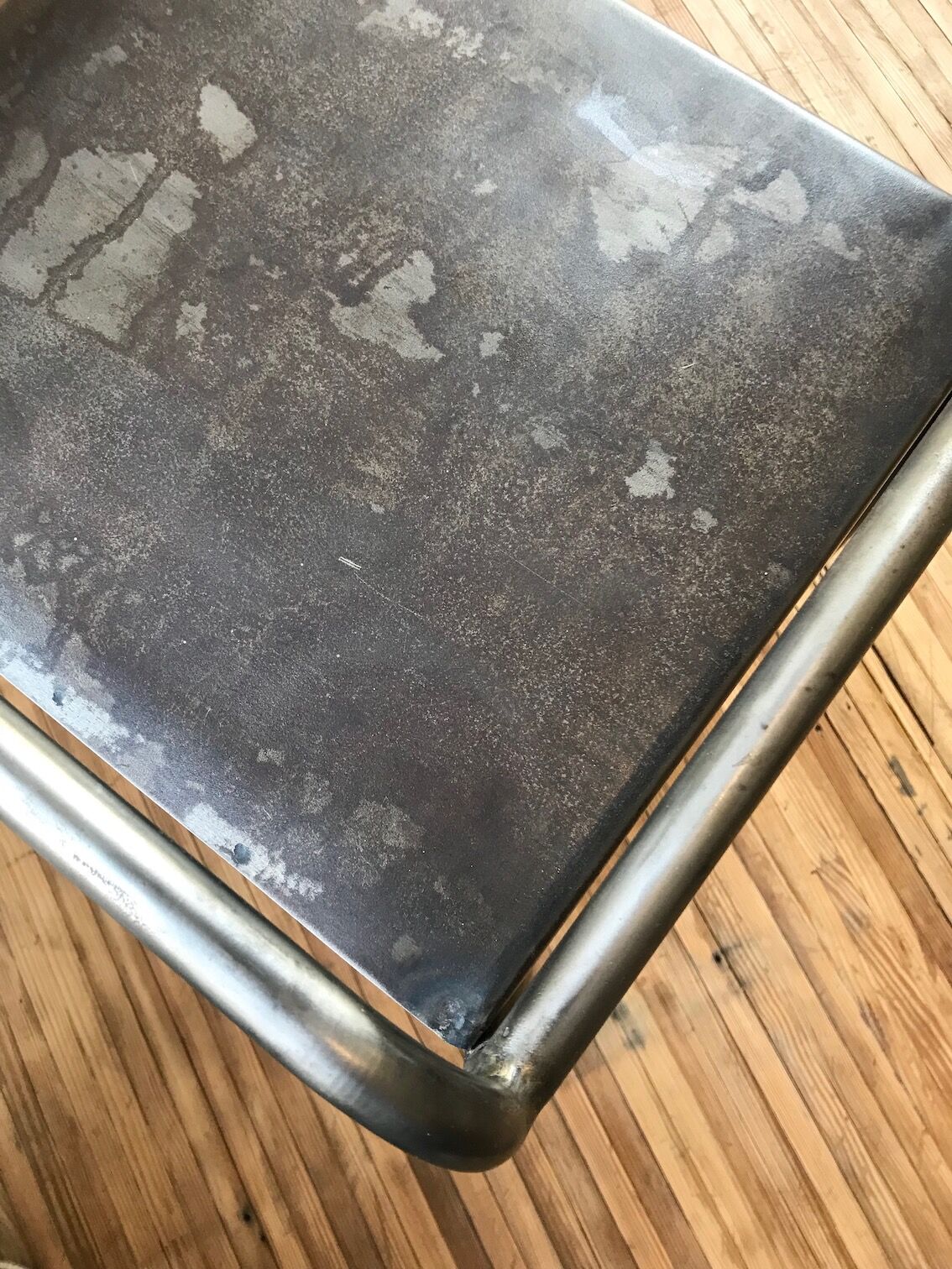 Industrial bedside table