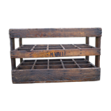 Wooden crate storage bottles