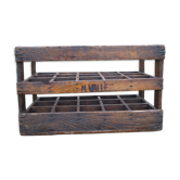 Wooden crate storage bottles