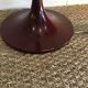 Pair of red enamelled metal floor lamps