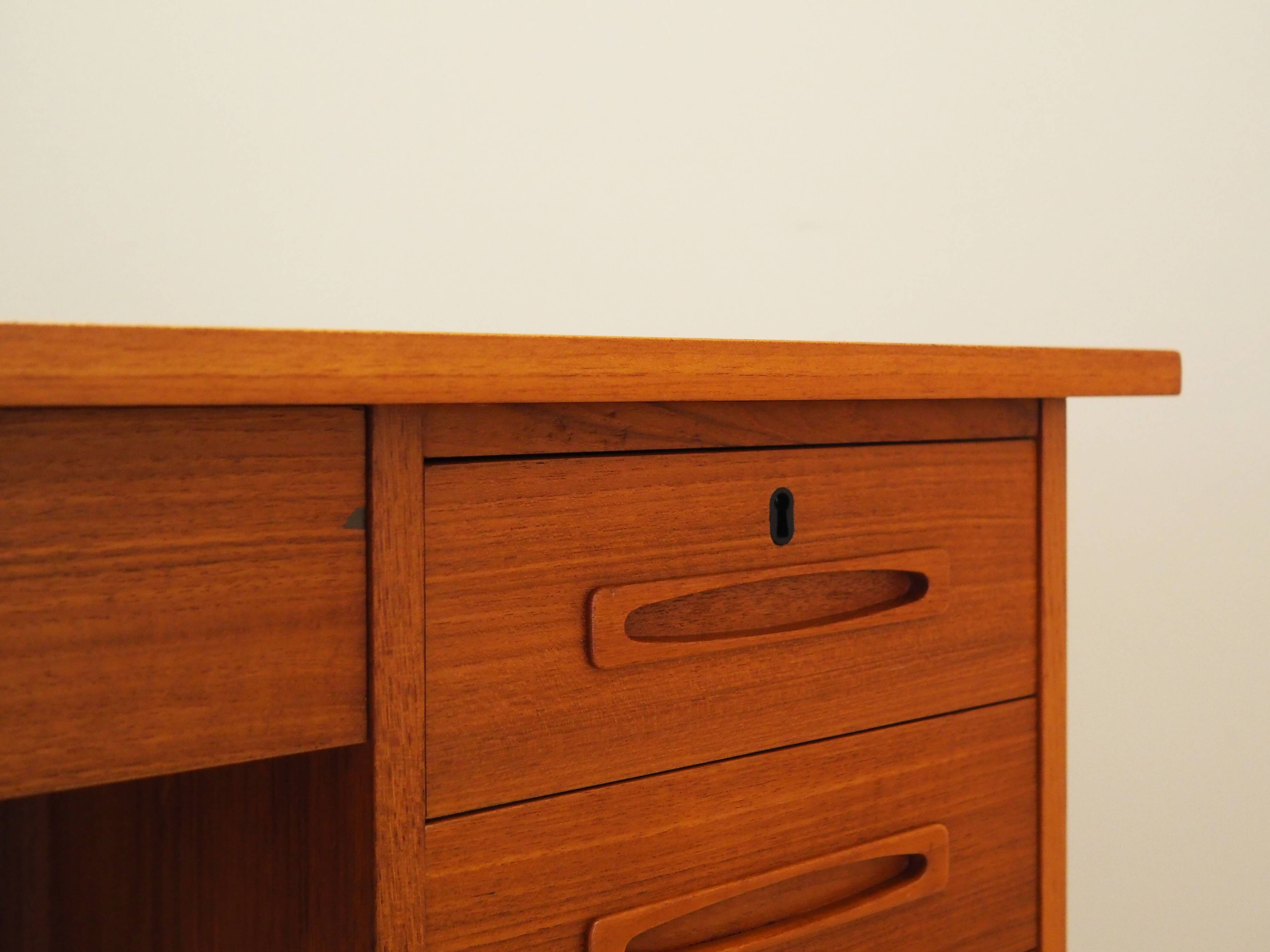 Teak desk, Danish design, 1960s, production: Denmark
