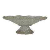 Plat en cristal sur pied
