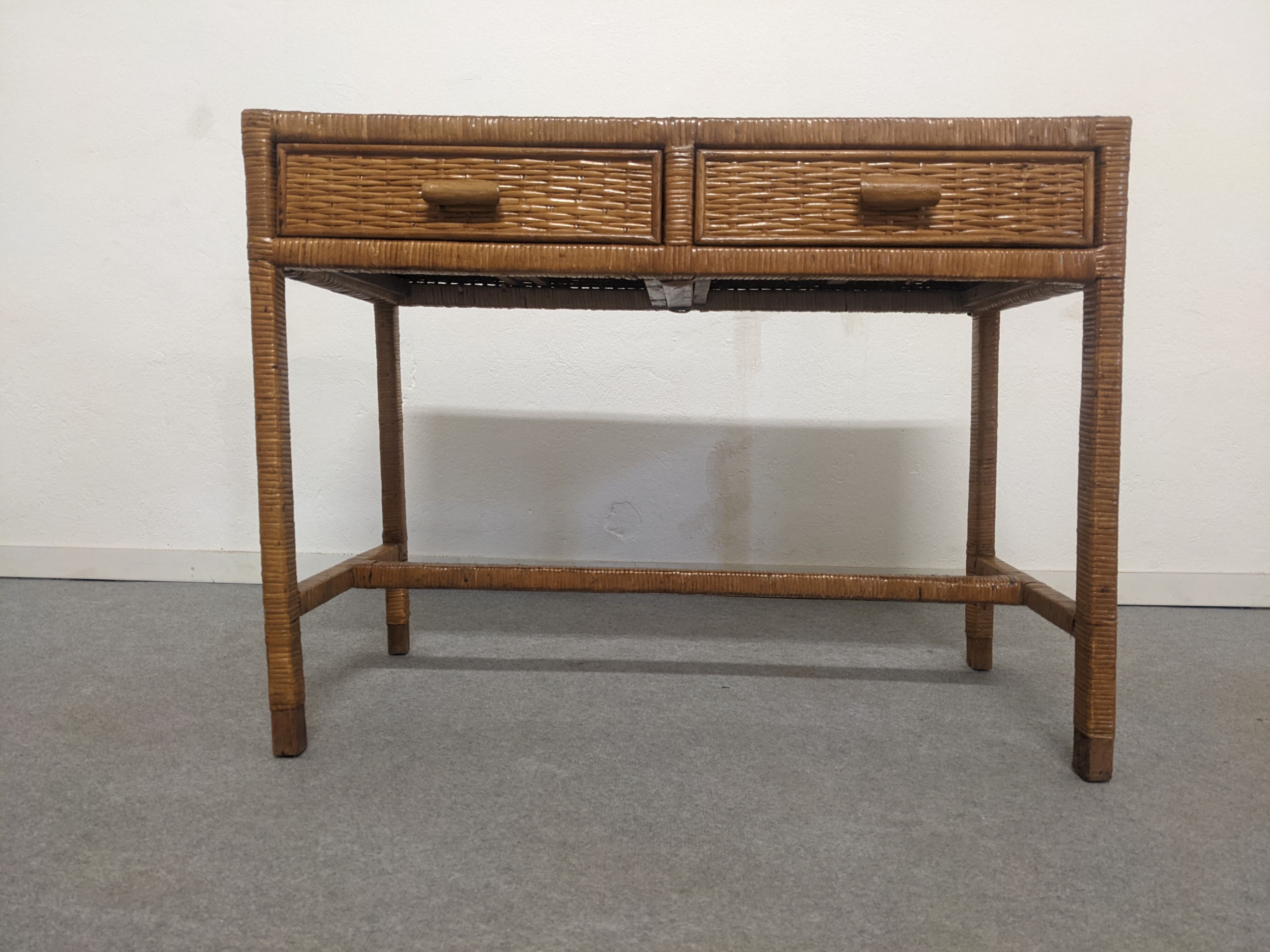 Rattan console from the 50s/60s