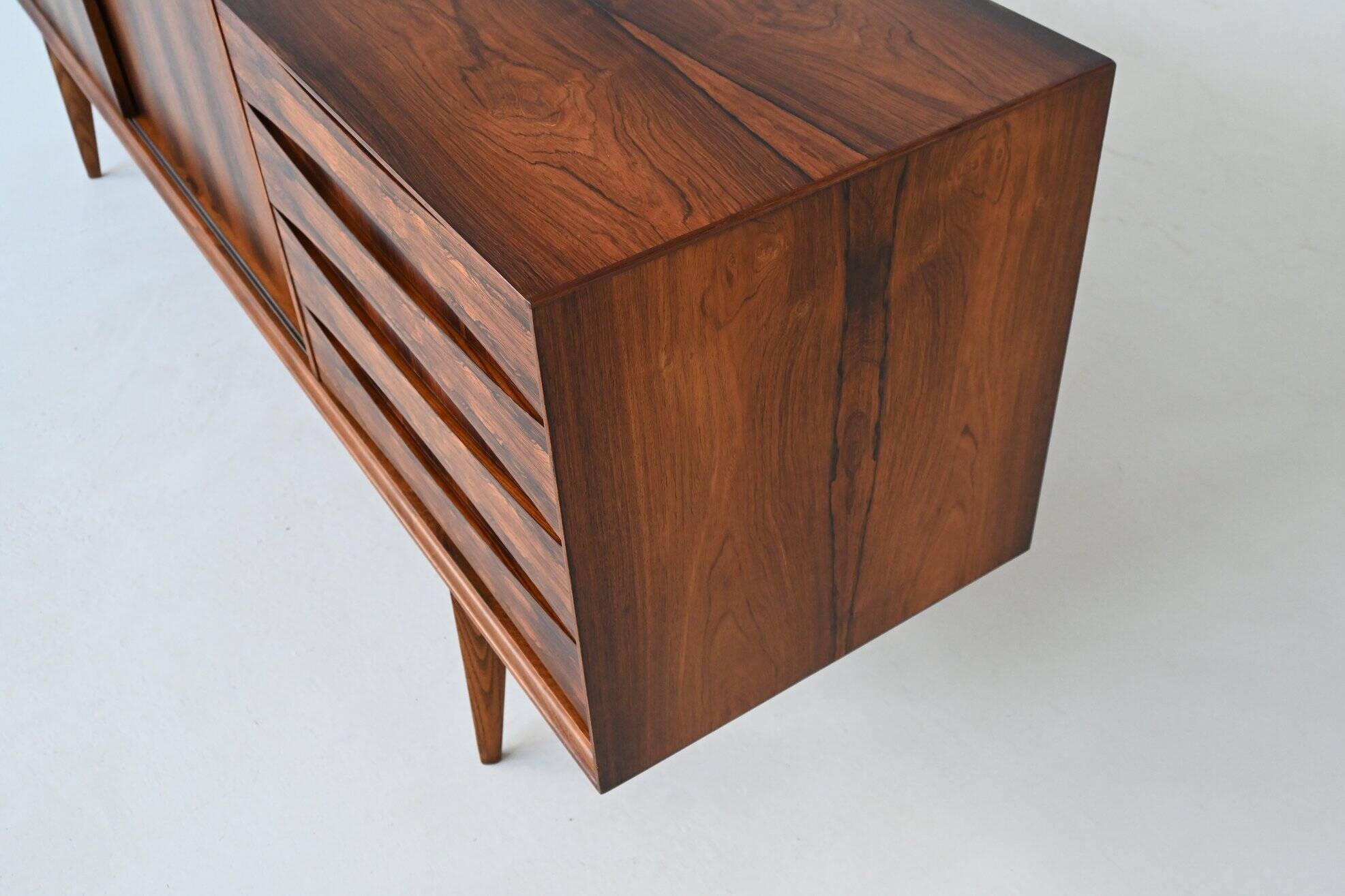 Oswald Vermaercke 'Paola' sideboard rosewood V Form Belgium 1960