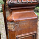Antique solid walnut boat headboards