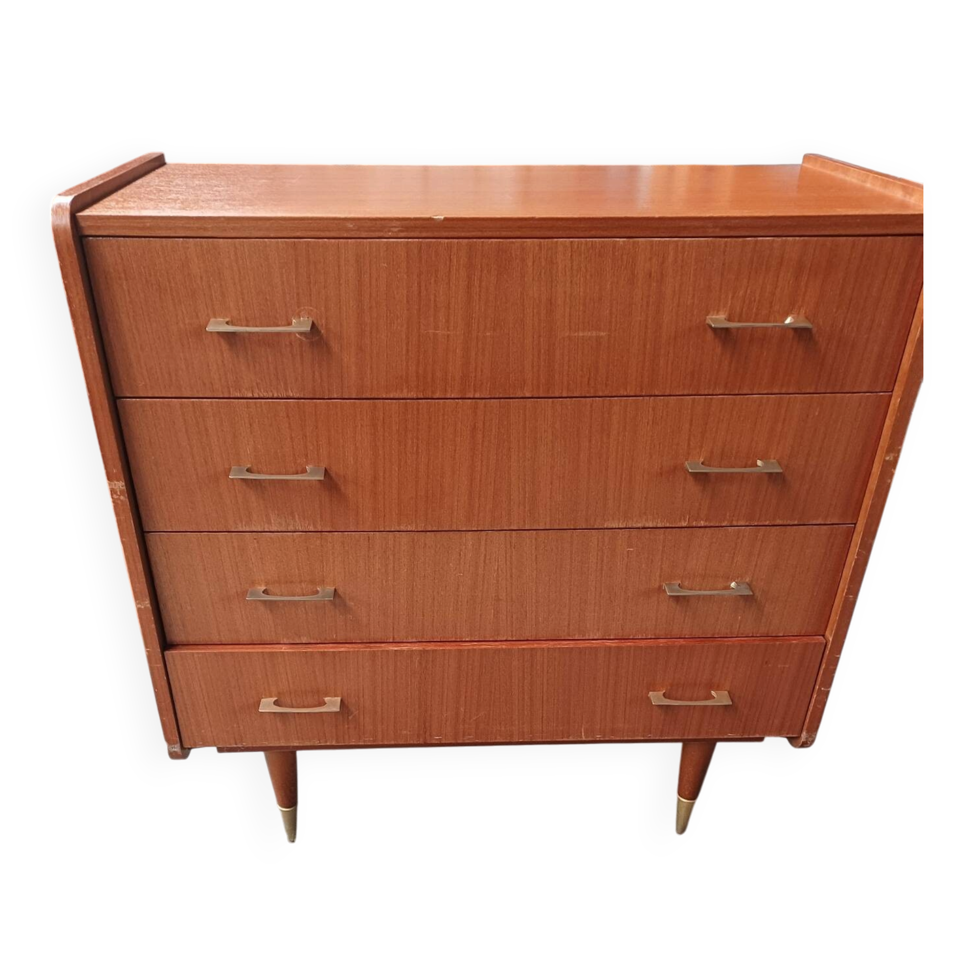 70s tapered leg chest of drawers