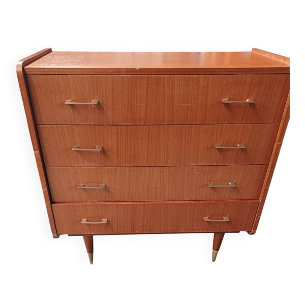 Commode aux pieds fuseaux année 70