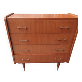 Commode aux pieds fuseaux année 70