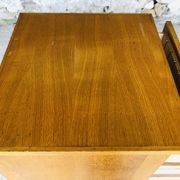 Vintage low storage cabinet blond oak Circa 60