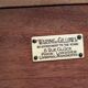 Elegant console by waring & gillow ltd, in mahogany veneer.
