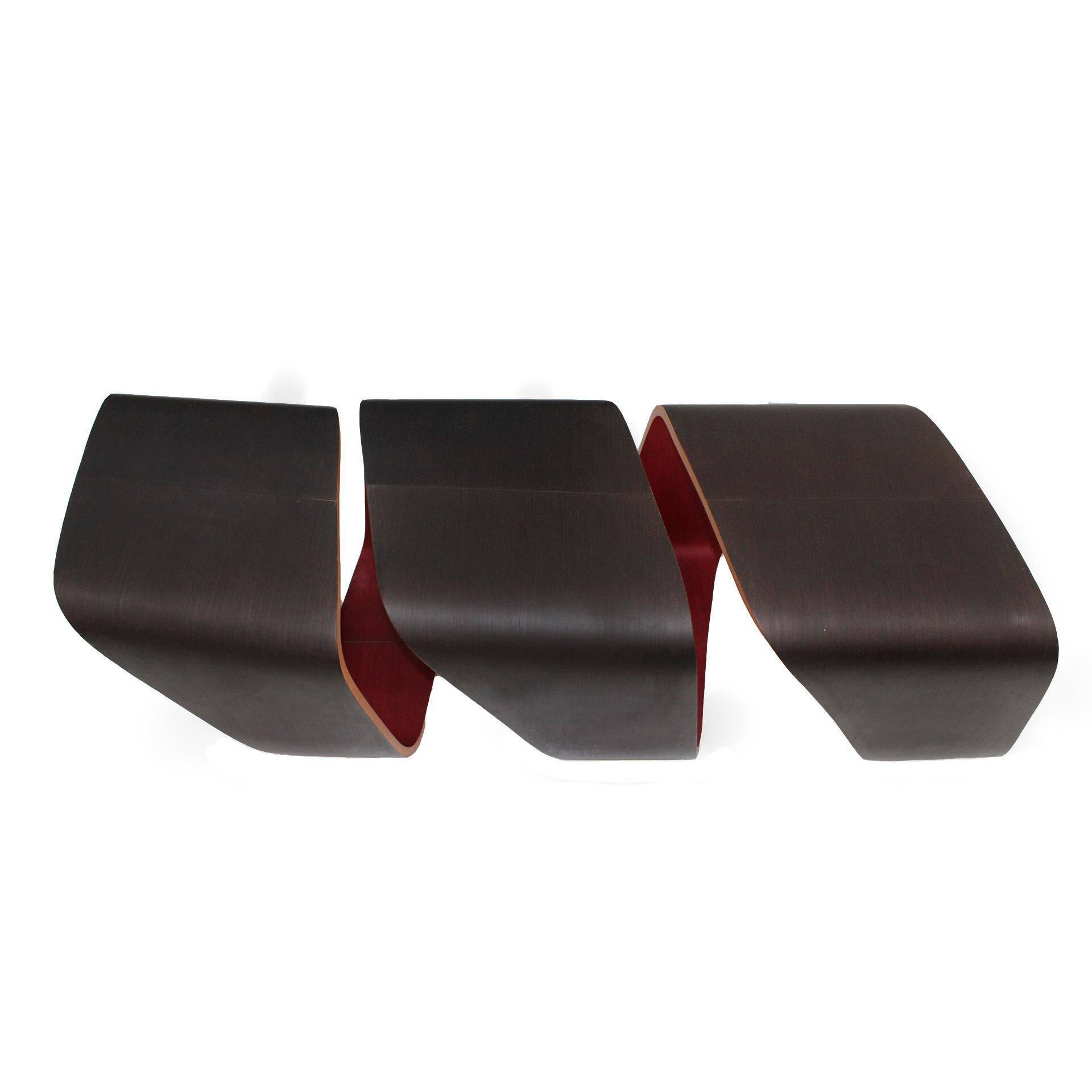 Dna Modular Bench Made in Wood by Leonardo Rossano and Debora Mansur 2013.